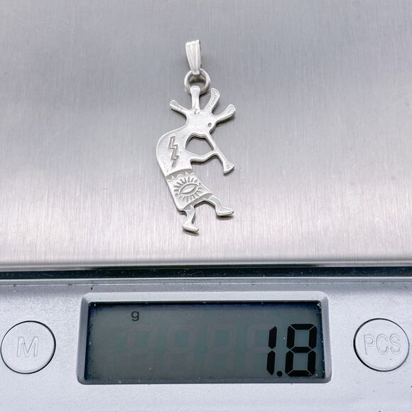 Southwestern Kokopelli Pendant | Vintage Sterling Silver 925 - Picture 6 of 6